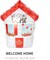 5Pcs Welcome Home Balloon/Red House Balloons with USA Flag Foil Balloons for Veterans Day, Memorial Day, Happy Adoption Day,Thanksgiving, Christmas, Military Homecoming Patriotic Celebrations